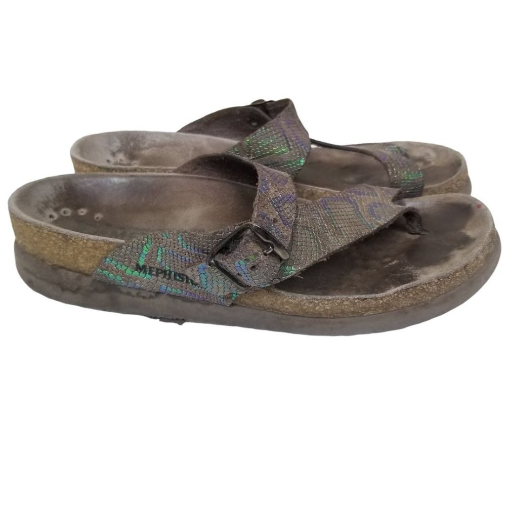 Memphisto Womens 38 EU (8 US) Leather Snakeskin St